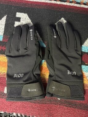 GORE-TEX Black Winter Gloves with Fleece Lining